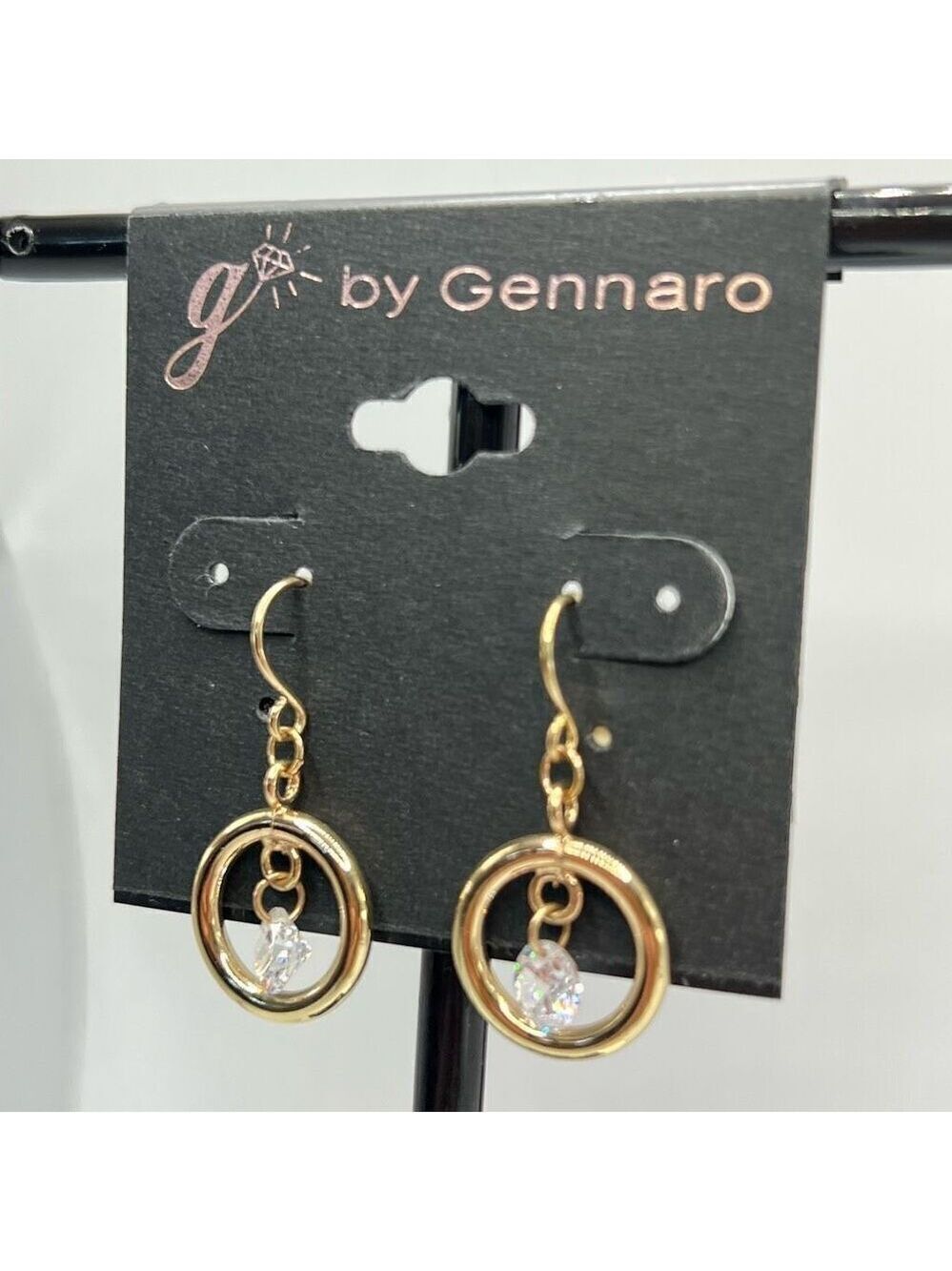 G by Gennaro Gold Drill Drop Crystal Dangle Earrings $16ea / 3 for $25